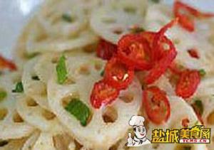 盐城美食网推荐-辣油藕片