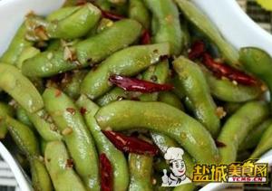 蒜蓉酸辣毛豆