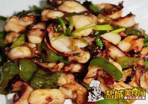 青椒辣炒鱿鱼