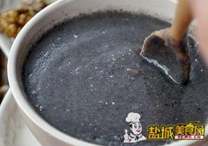 盐城美食网晚餐推荐—黑芝麻米糊