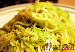 盐城美食网推荐-虾皮炒佛手瓜