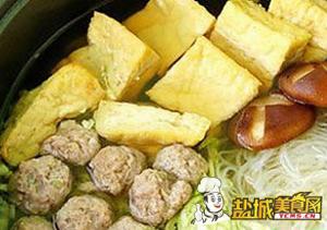 羊肉丸白菜粉丝锅