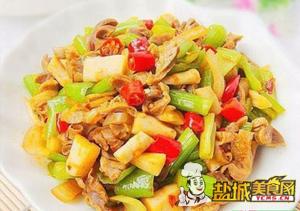 爆炒香辣鸡胗