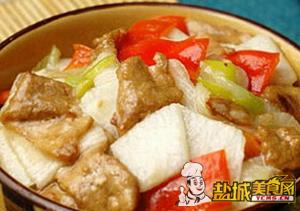 山药炒肉片