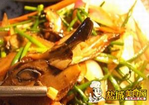鲍鱼片香炒韭菜花