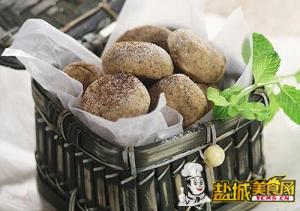 咖啡花生小圆饼