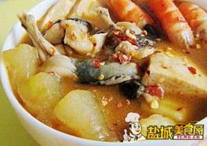 香辣牛蛙煲