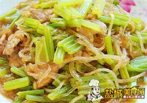 芹菜炒粉条