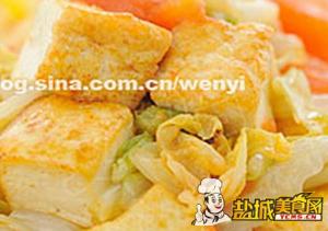 西红柿白菜炒豆腐
