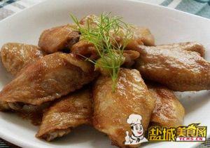 金蒜烧鸡翅(图)