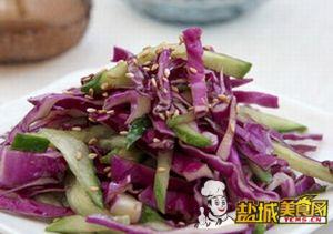 凉拌紫甘蓝(图)