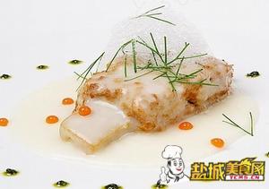 芝士焗素排配罗勒青酱(图)