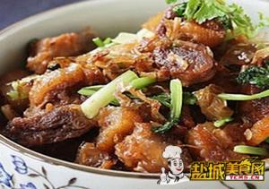 白辣椒炒腊鸭(图)