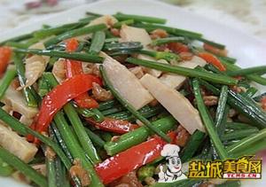 海米笋丝韭菜花(图)