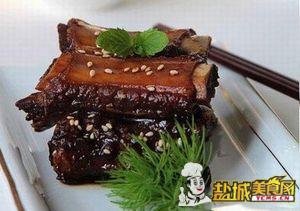 三葱焖排骨(图)