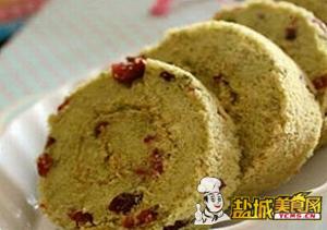 抹茶蔓越莓蛋糕卷(图)