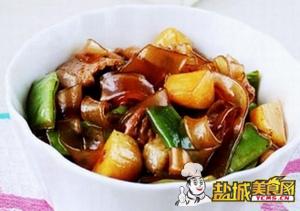 豆角土豆炖宽粉(图)