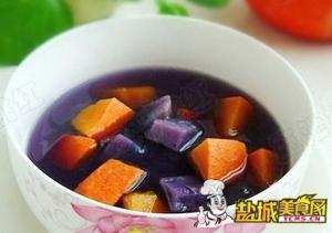 南瓜紫薯汤(图)