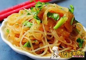 凉拌粉丝海蜇(图)