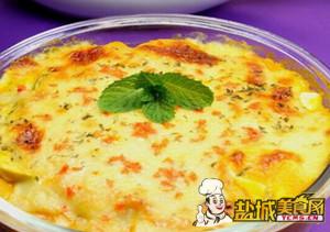 咸蛋南瓜酱焗饭(图)