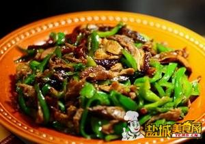 蚝油青椒炒鸭丝
