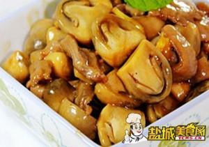 鲍汁炒草菇肉片