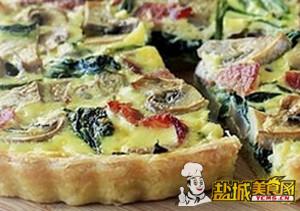 法式培根菠菜派
