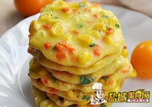 胡萝卜玉米小蛋饼