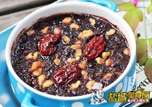 紫米红枣核桃粥