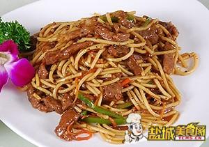 牛排炒意面(图)