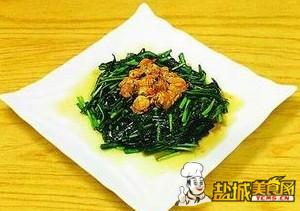 韭苔炒蛋(图)