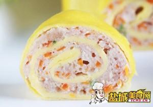 鸡蛋肉卷