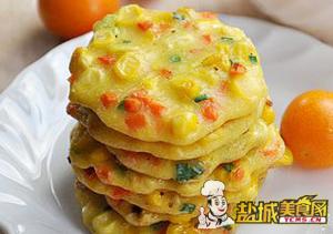 胡萝卜玉米小蛋饼