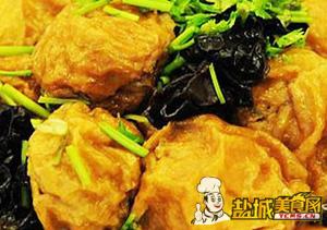 木耳烧肉面筋
