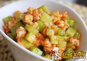 虾仁炒瓜丁