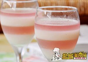 双色荔枝果冻