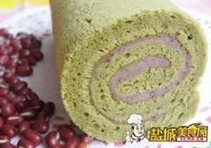 抹茶红豆卷