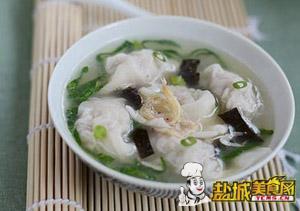 鸡汤虾肉馄饨
