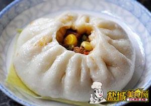 玉米胡萝卜卤肉包子