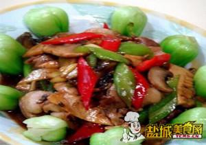 蚝油蘑菇肉片
