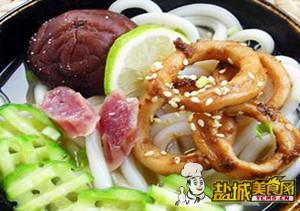 鱿鱼味噌乌冬面