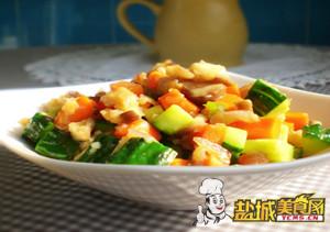 鸡丁杂蔬菜