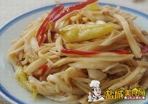 双椒炒菇丝