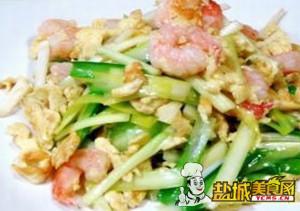 韭黄鸡蛋炒虾仁