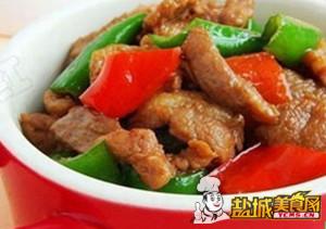 青椒炒鸭肉