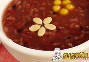紫米果仁粥
