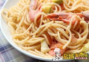 北极虾西葫芦意面