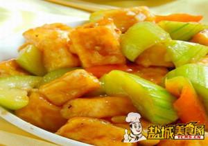 蚝油丝瓜烧豆腐