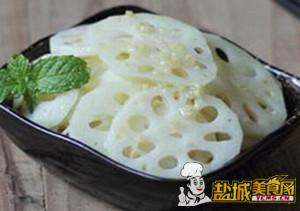 凉拌姜末藕片
