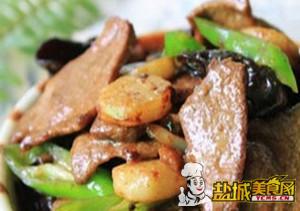 山药木耳溜肝片